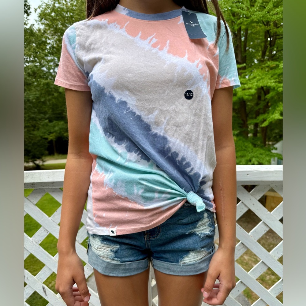 Lot of 6 NWT Abercrombie & Fitch Tie-Dye and Solid T-Shirts - Picture 2 of 9